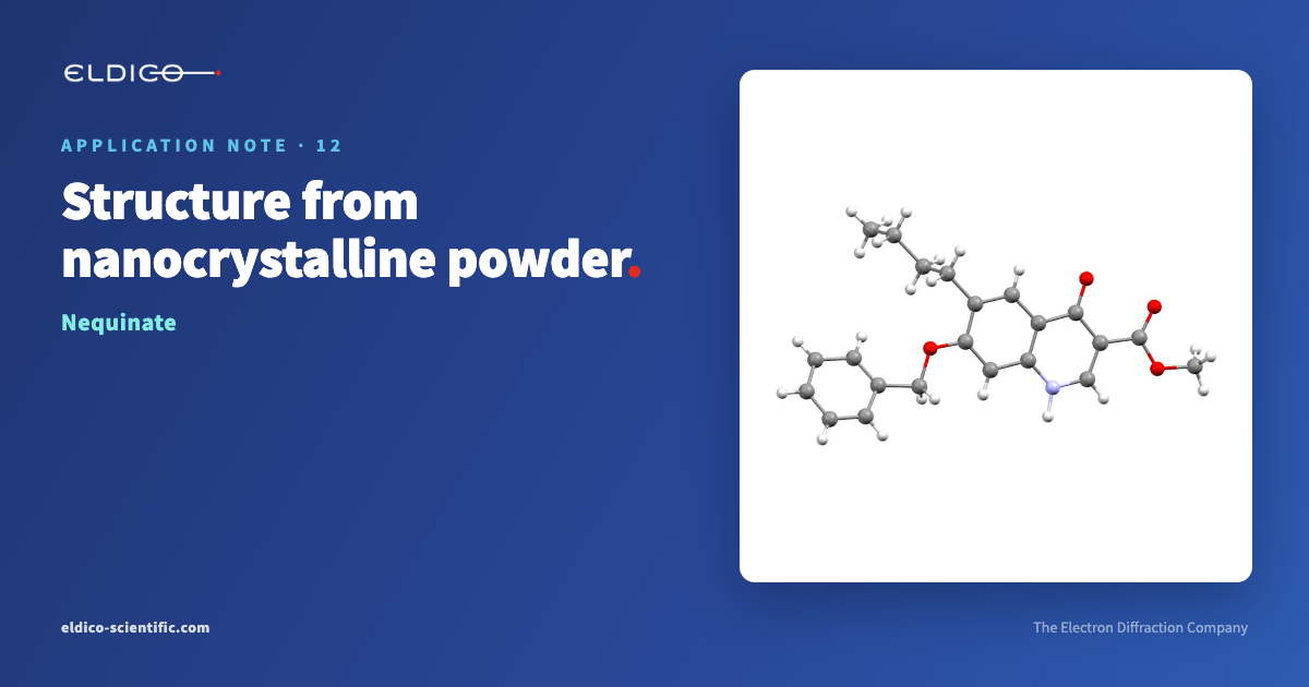 Application Note 12 – Electron diffraction: structures from nanocrystalline powder