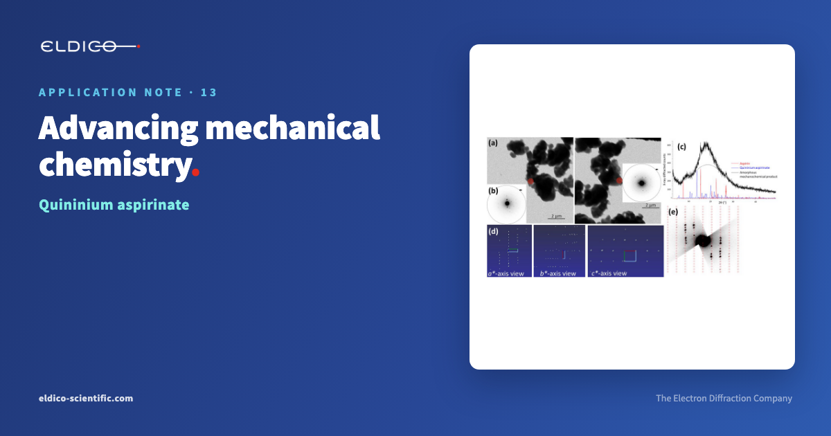 Application Note 13 – Electron diffraction: advancing mechanical chemistry