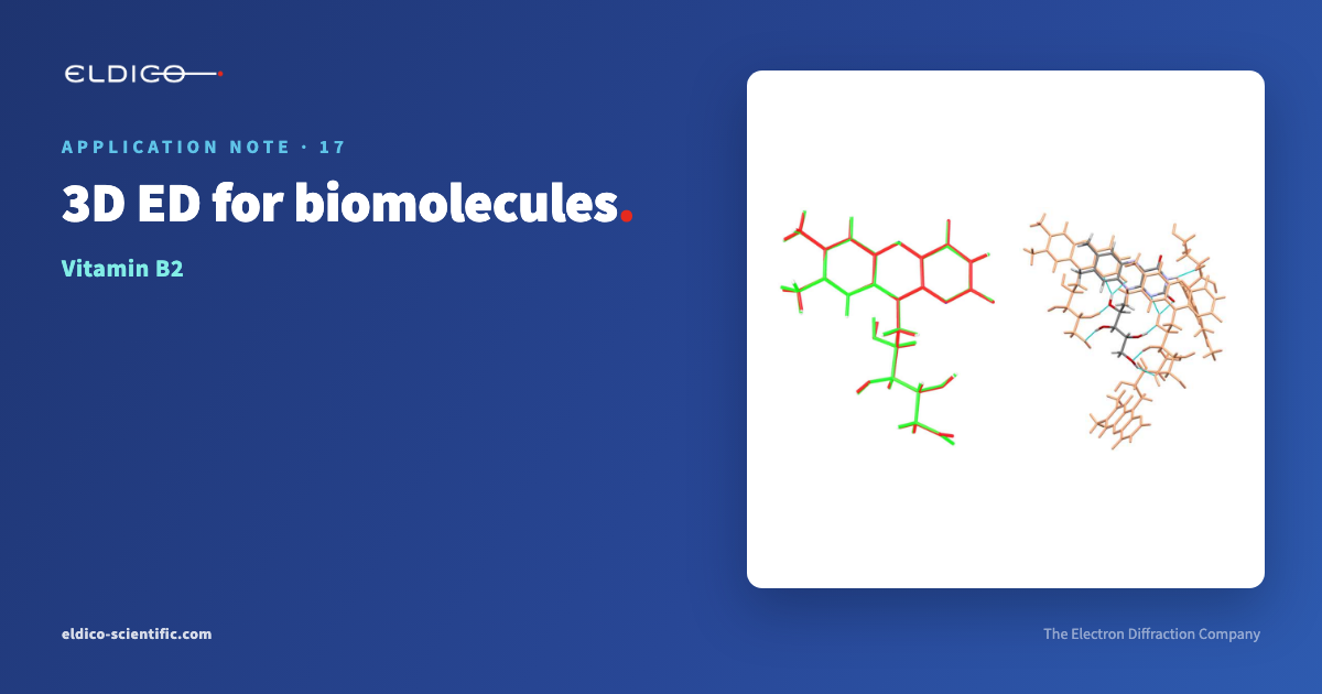 Application Note 17 – 3D ED for biomolecules: vitamin B2